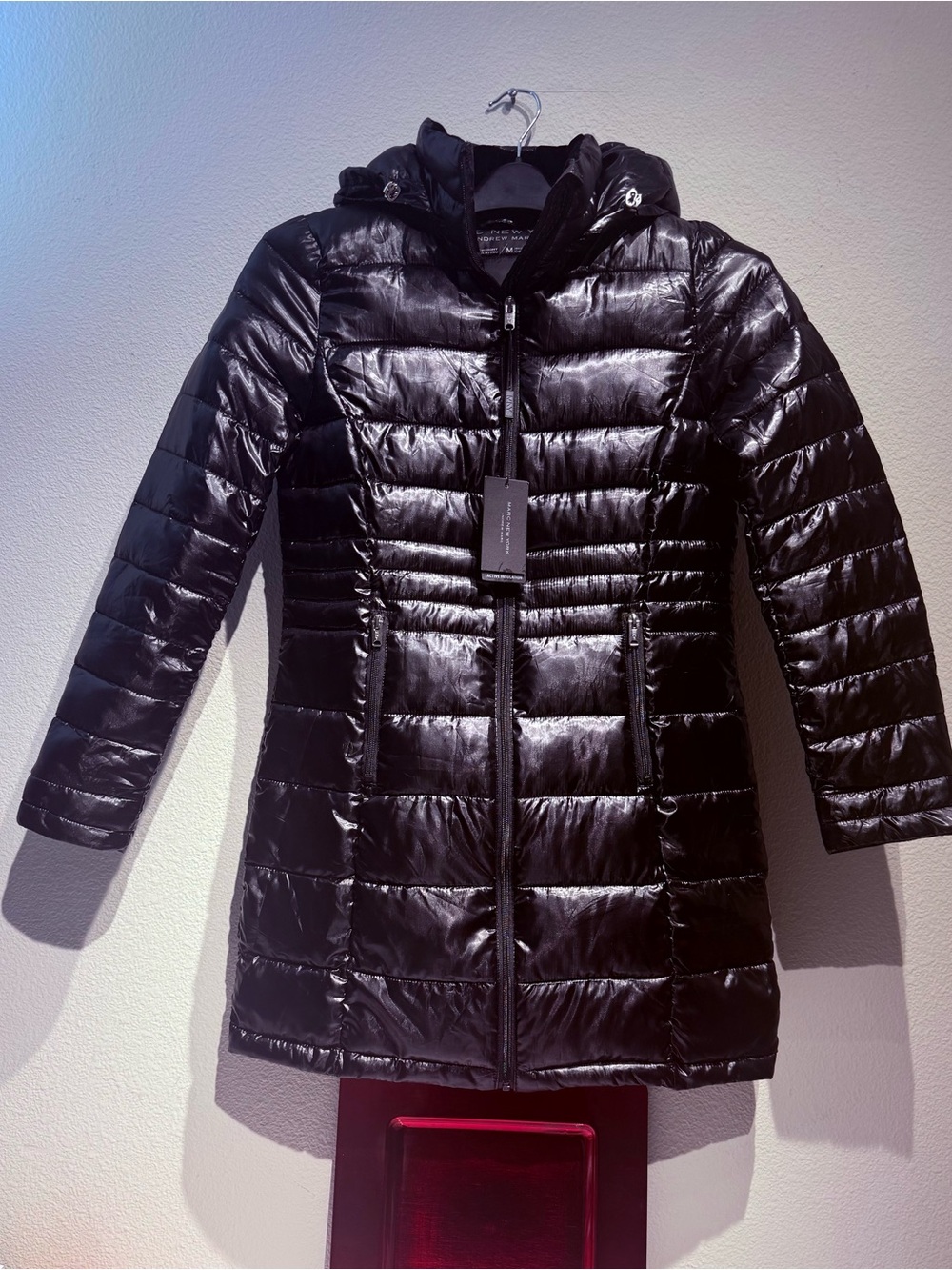 Andrew Marc NEW Black Light Puffer Coat